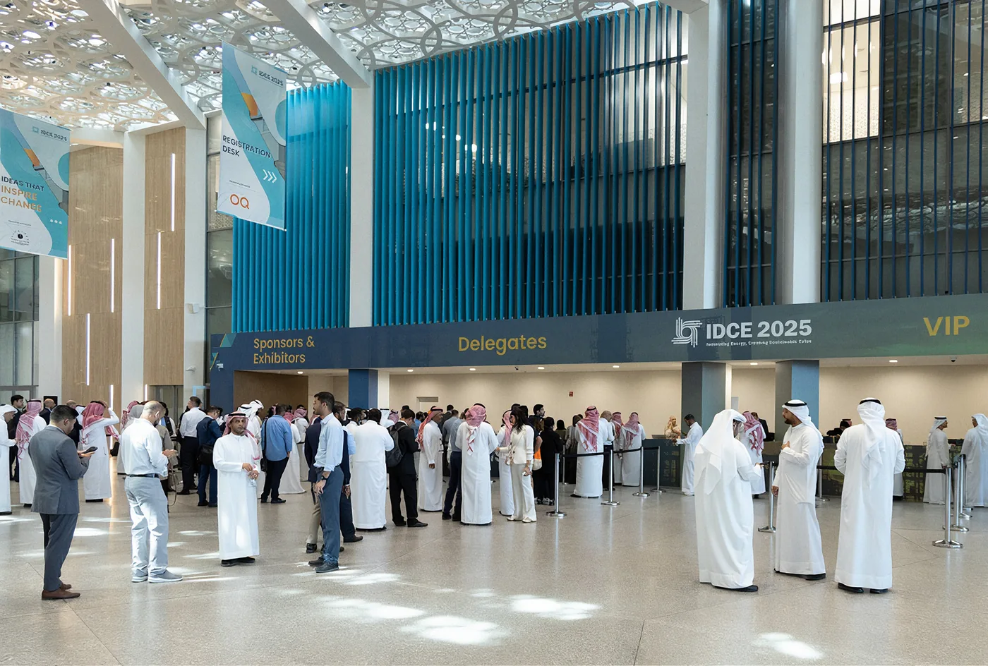 Delegate registration hall