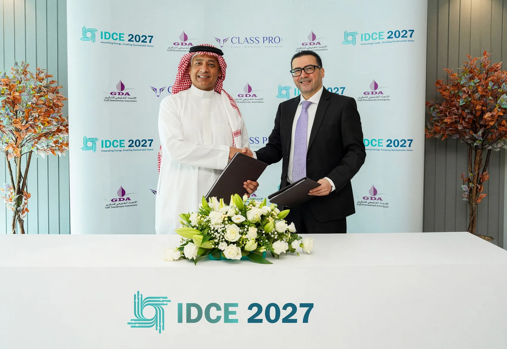 GDA and CLASS PROvia signing the agreement for IDCE 2027 and IDCE 2029